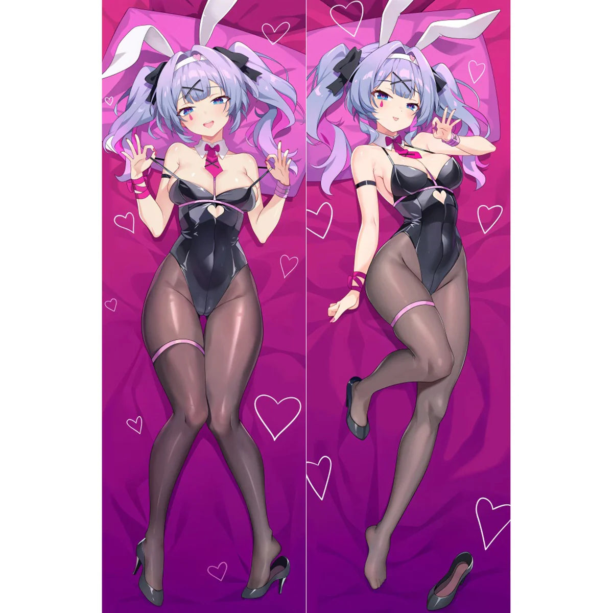 Anime Pillow Cover Dakimakura 2 Side Printed Hugging Body Pillowcase Cushion Cover Bedding Decor - A / Peach Skin