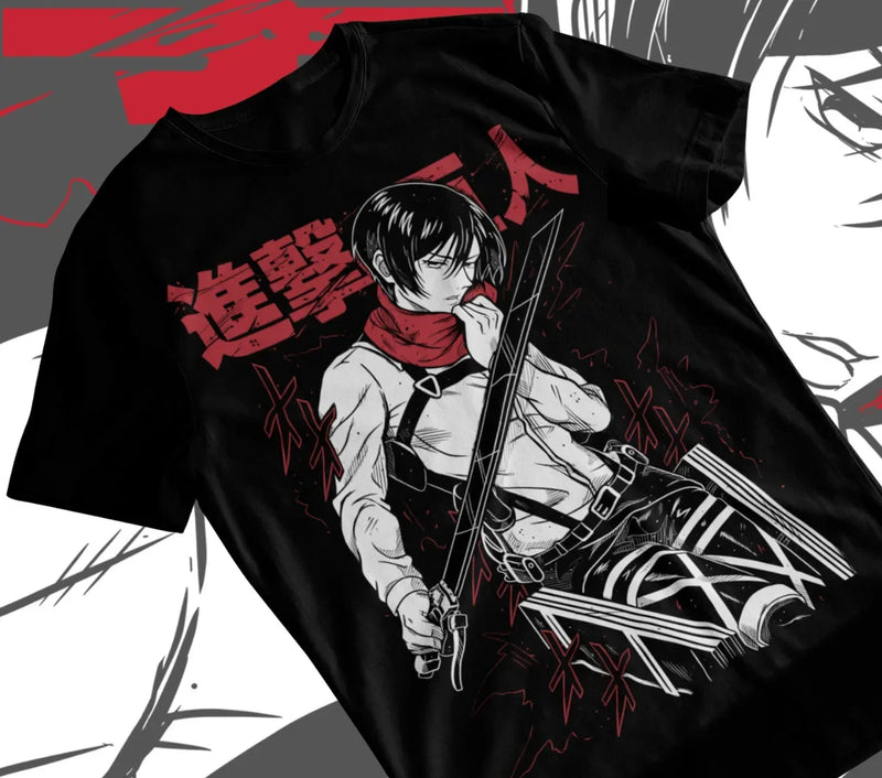 Mikasa T-shirt – Casual Style, Attack on Titan