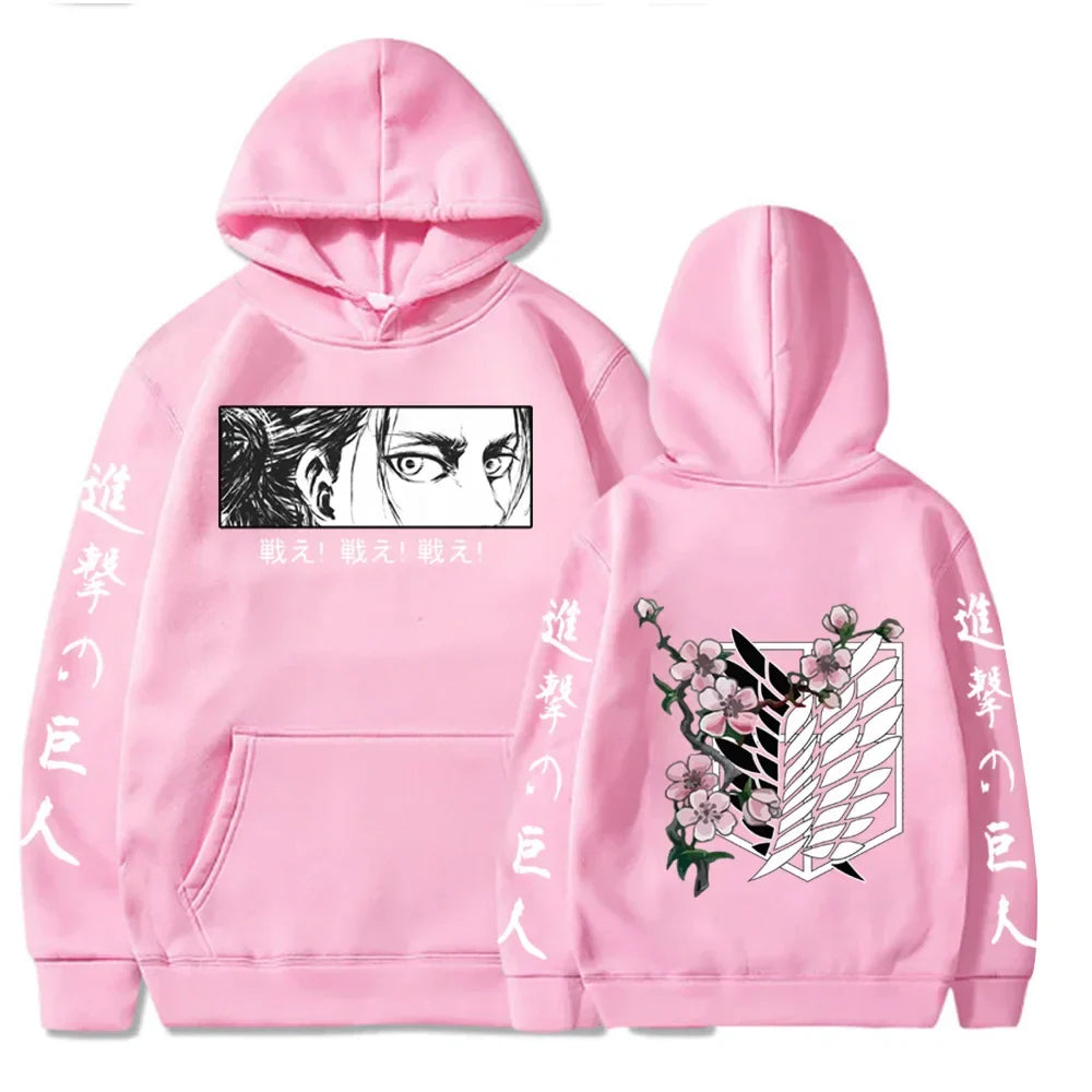 Plus Size Hoodie – Warm, Attack on Titan Eden of Clothes 