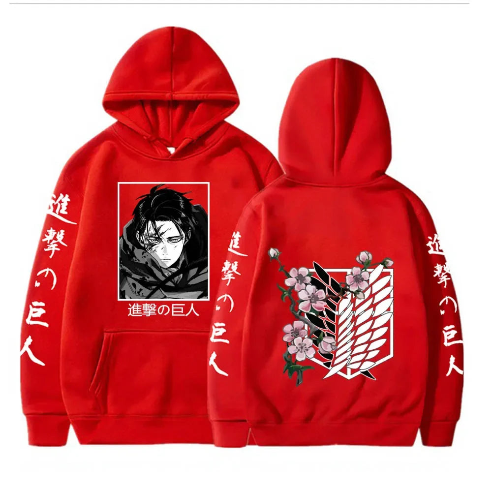 Plus Size Hoodie – Warm, Attack on Titan Eden of Clothes 