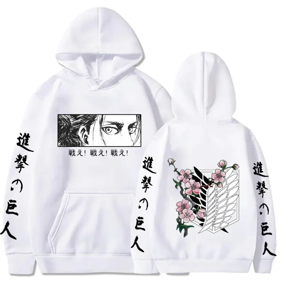 Plus Size Hoodie – Warm, Attack on Titan Eden of Clothes 