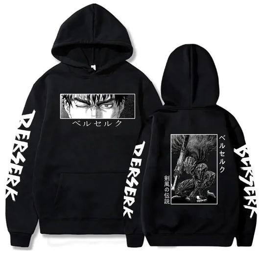 Guts Hooded Hoodie – Berserk, Anime Character Design Eden of Clothes 