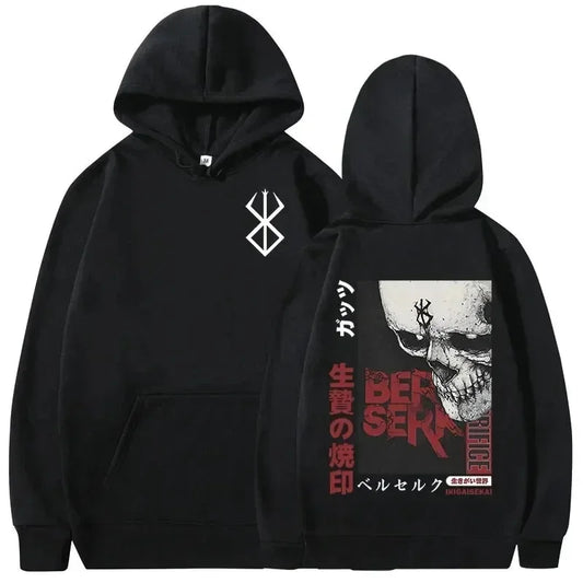 Berserk Guts Print Hoodie Eden of Clothes 