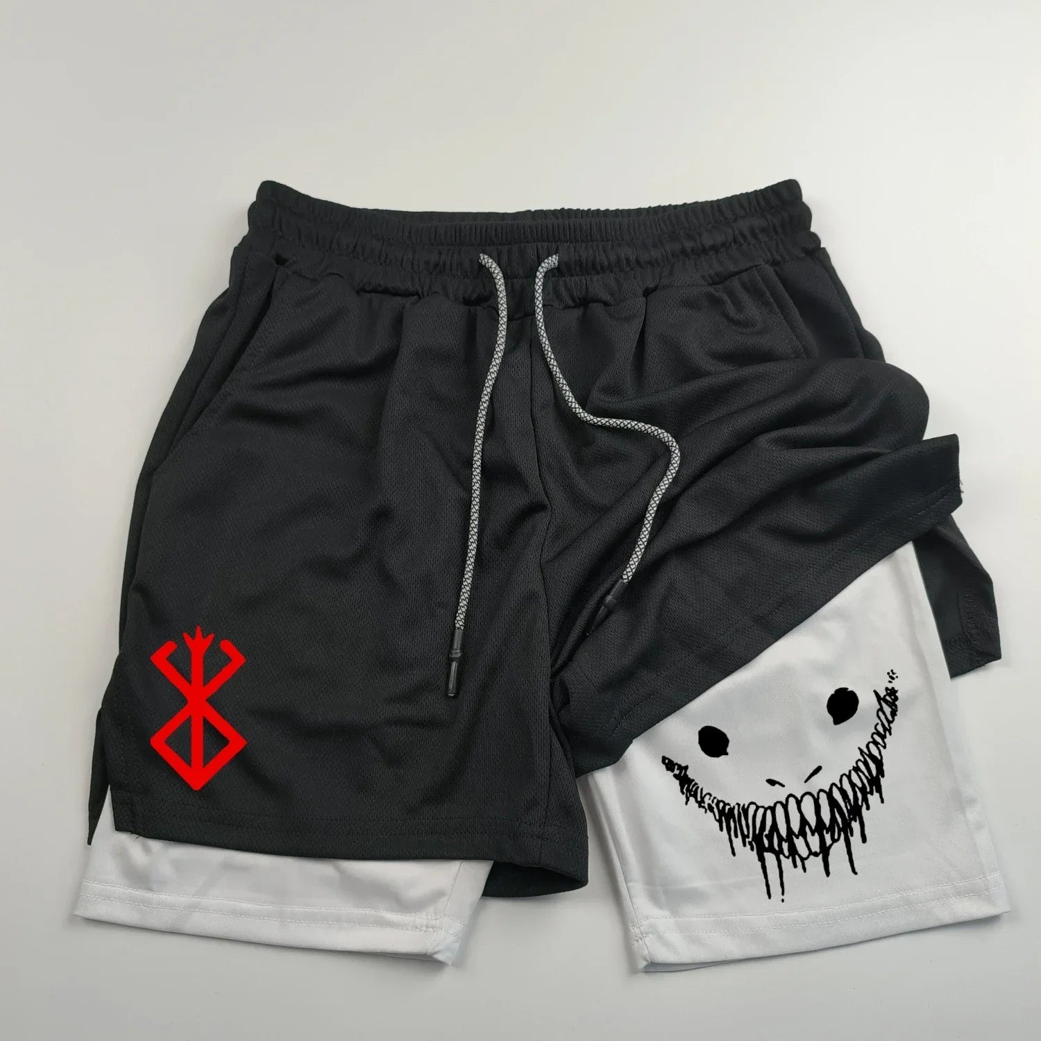 Gym Shorts – Sinister Smile, Berserk Unisex 