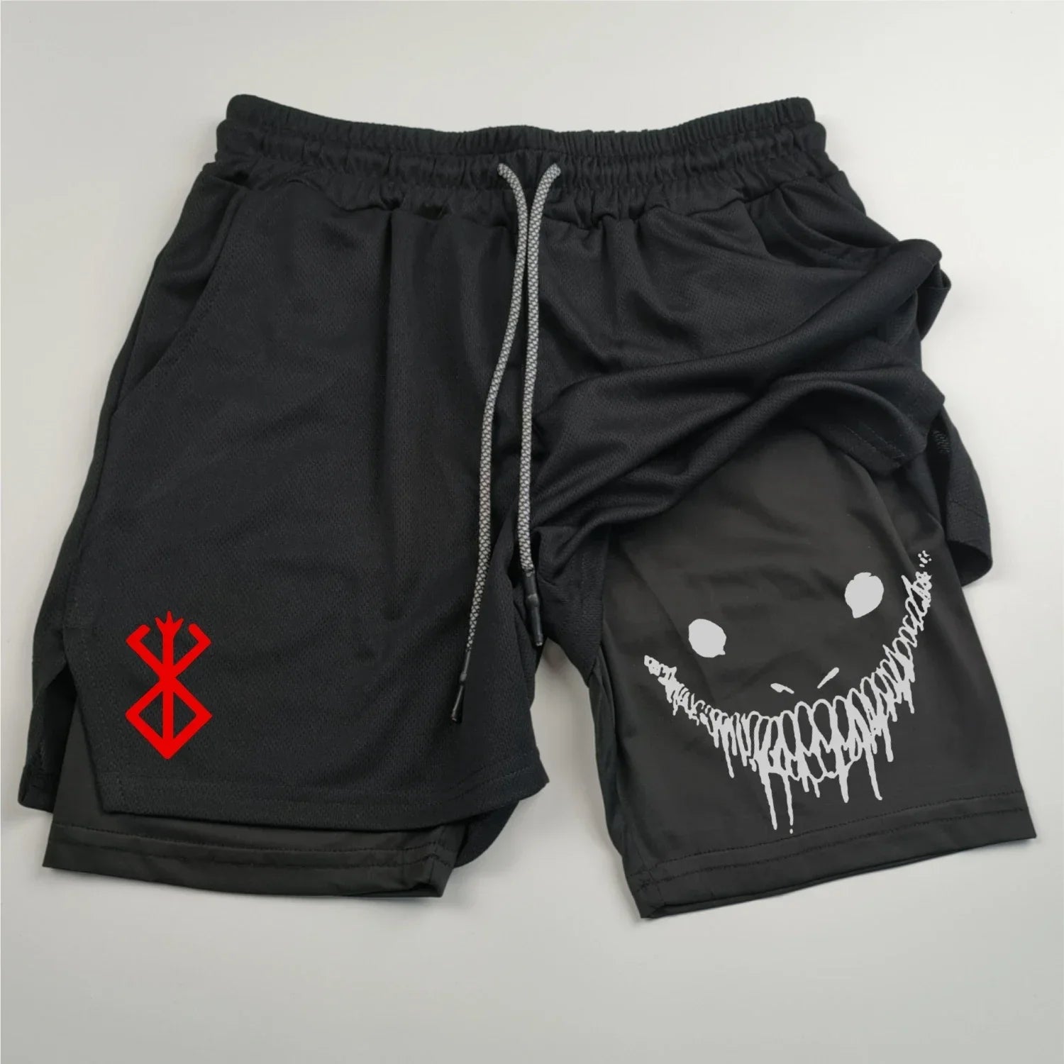 Gym Shorts – Sinister Smile, Berserk Unisex 