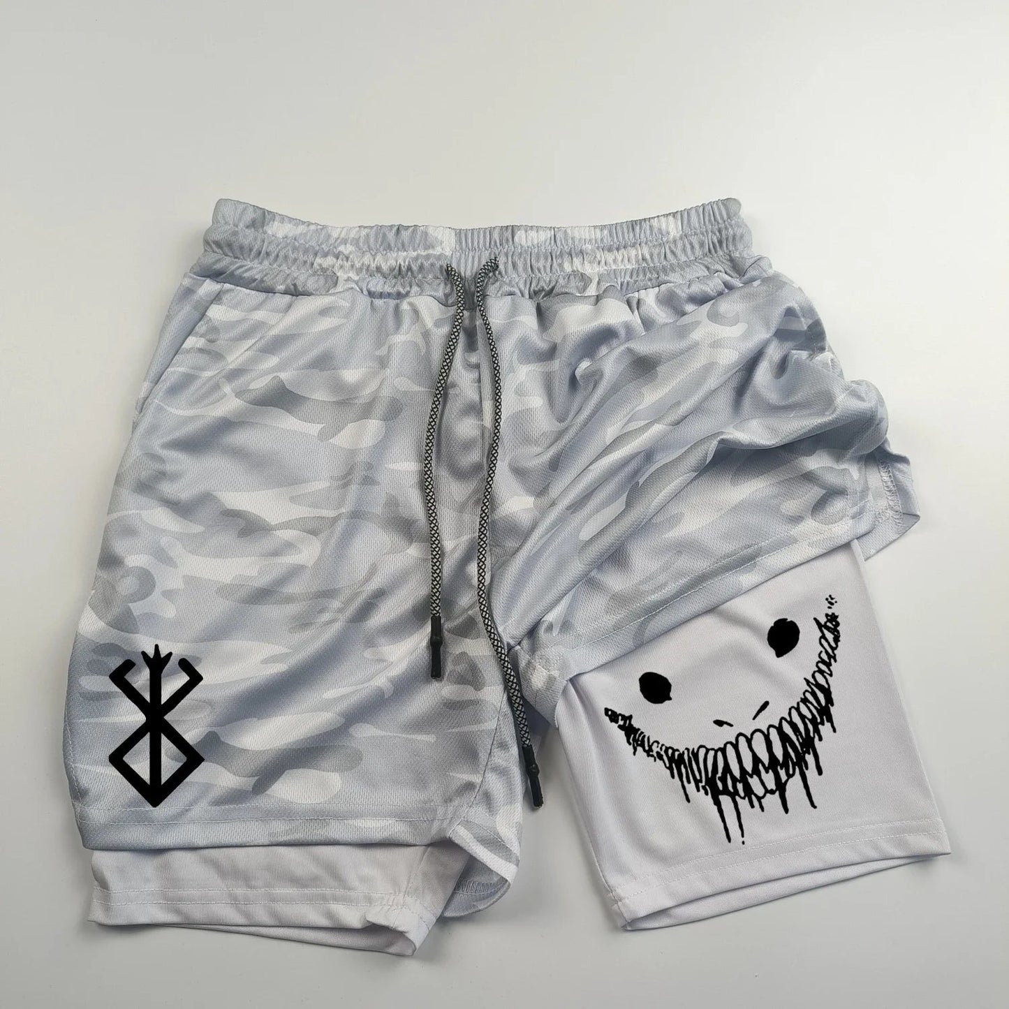 Gym Shorts – Sinister Smile, Berserk Unisex 