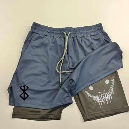 Gym Shorts – Sinister Smile, Berserk Unisex 