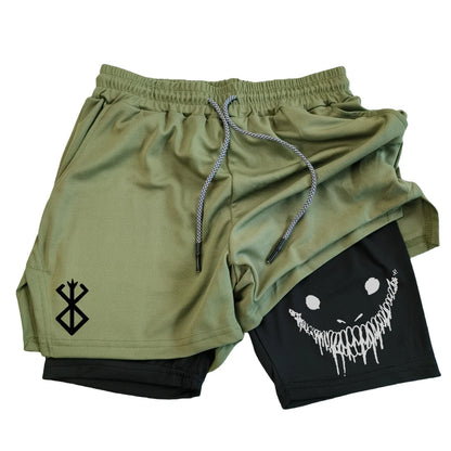 Gym Shorts – Sinister Smile, Berserk Unisex 