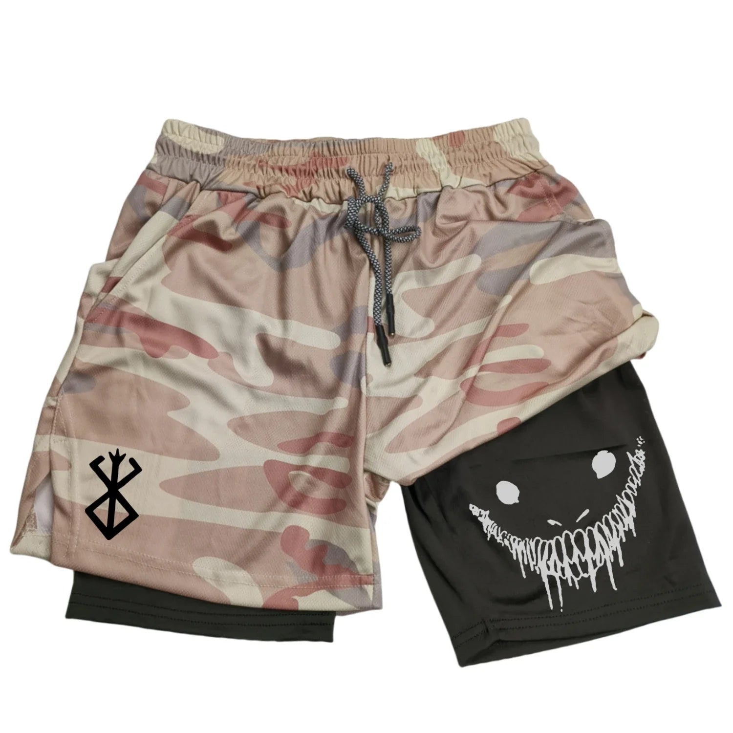 Gym Shorts – Sinister Smile, Berserk Unisex 