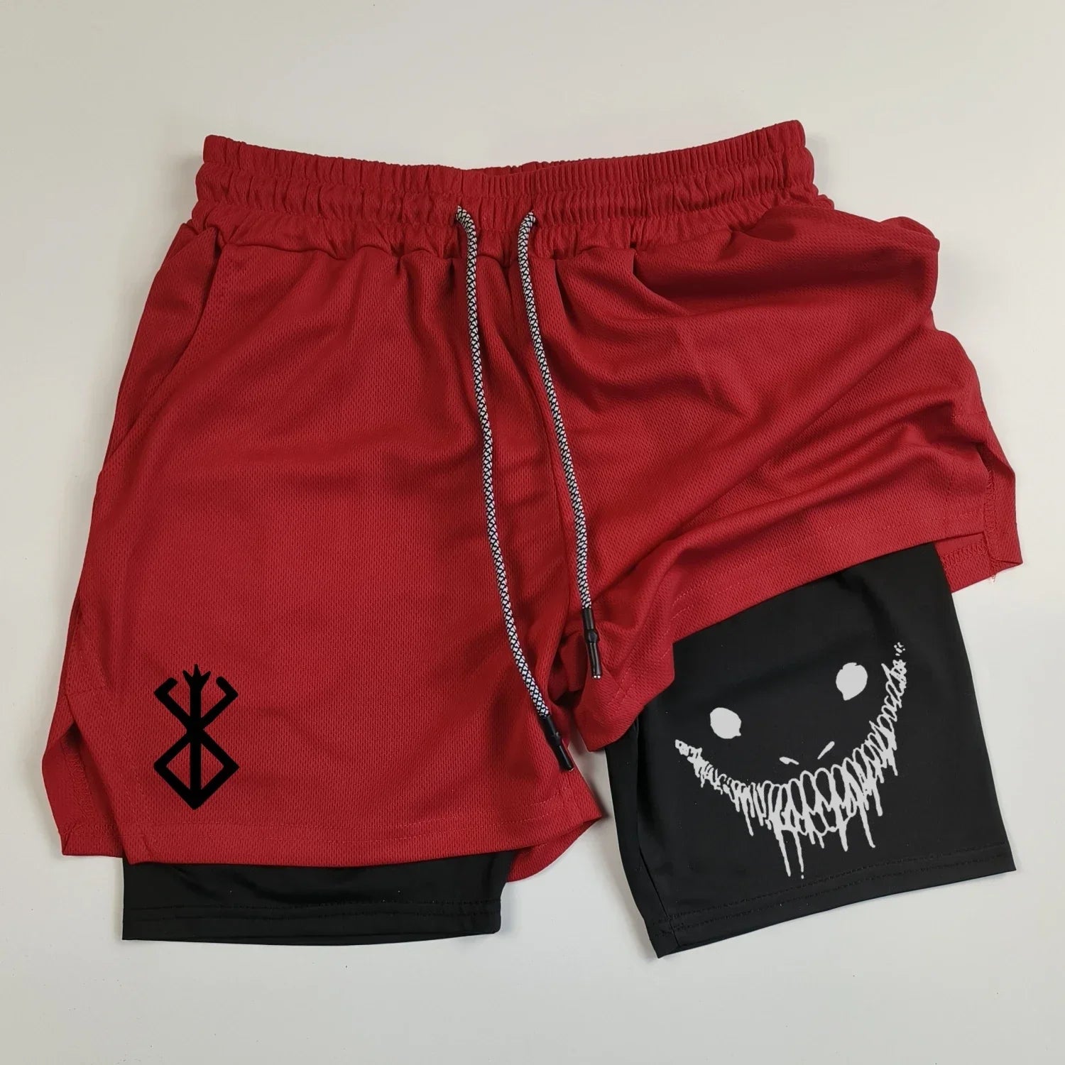 Gym Shorts – Sinister Smile, Berserk Unisex 