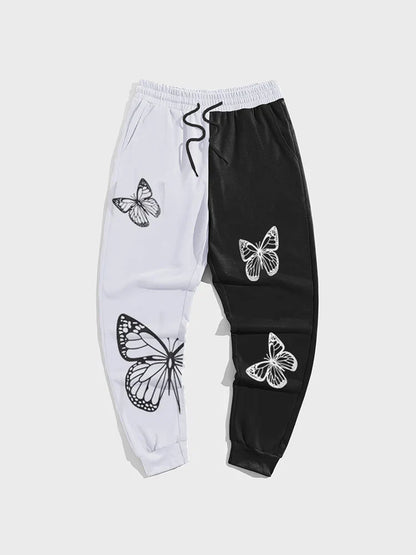 Joggers – Graffiti Design, Black and White Eden of Clothes 