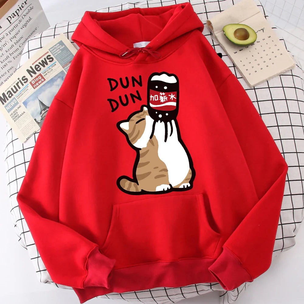 Cartoon Cat Drink Cola Hoodie Eden of Clothes 