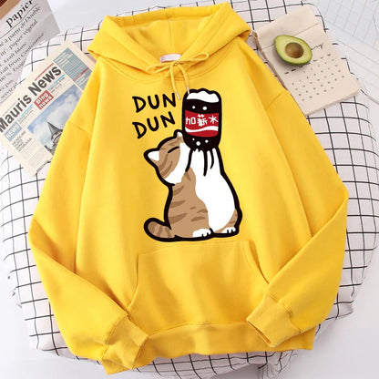 Cartoon Cat Drink Cola Hoodie Eden of Clothes 