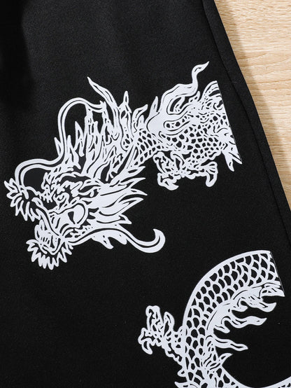 Joggers – Dragon Motif, Chinese Style Eden of Clothes 