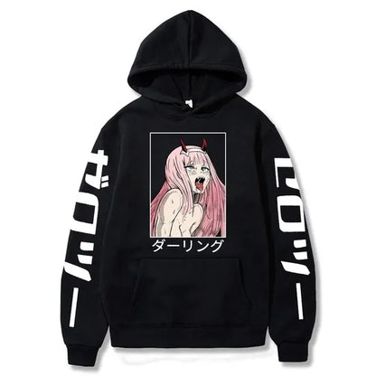 Ahegao Hoodie – Casual, Darling in the Franxx Eden of Clothes 