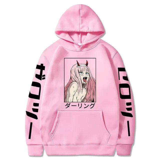Ahegao Hoodie – Casual, Darling in the Franxx Eden of Clothes 