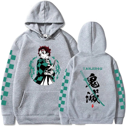 Tanjiro Hoodie – Green Design, Demon Slayer Unisex 