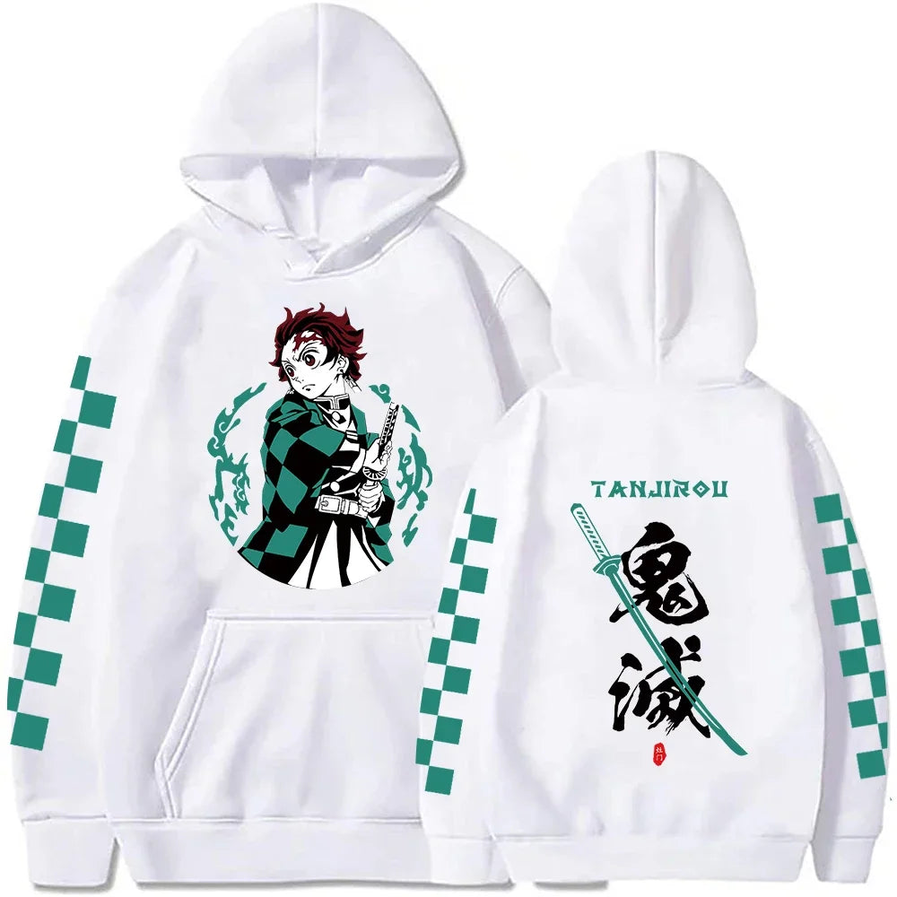 Tanjiro Hoodie – Green Design, Demon Slayer Unisex 
