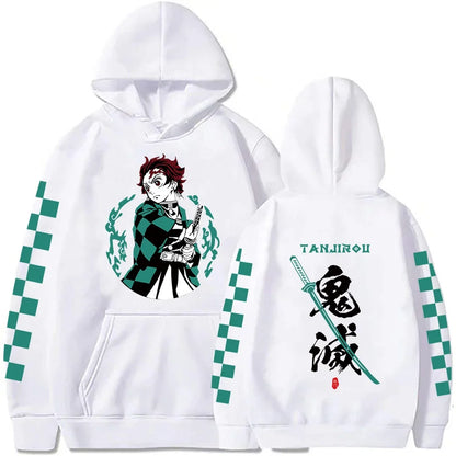 Tanjiro Hoodie – Green Design, Demon Slayer Unisex 