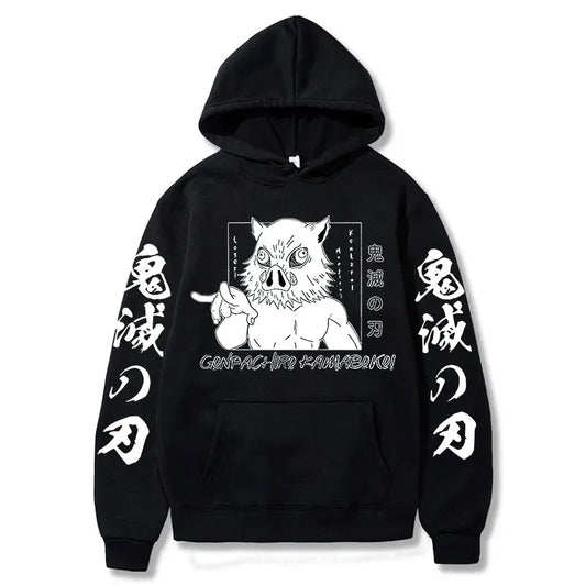 Inosuke Hoodie – Comfortable Fit, Demon Slayer - Eden of Clothes