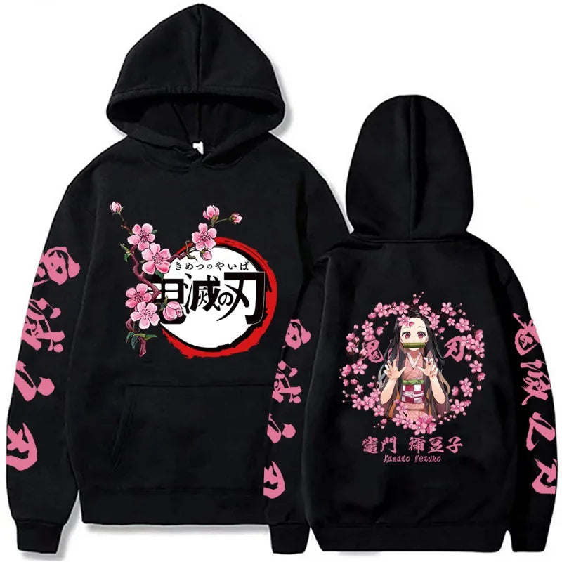 Nezuko Hoodie – Cherry Blossom, Demon Slayer Unisex 