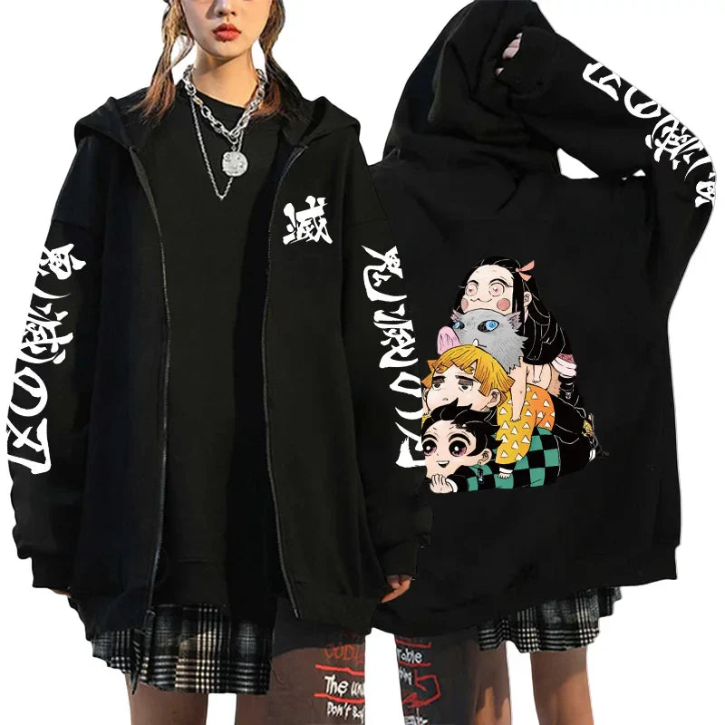 Zipper Jacket – Stylish, Demon Slayer - Eden of Clothes