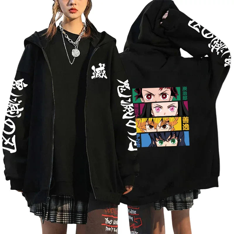 Zipper Jacket – Stylish, Demon Slayer - Eden of Clothes