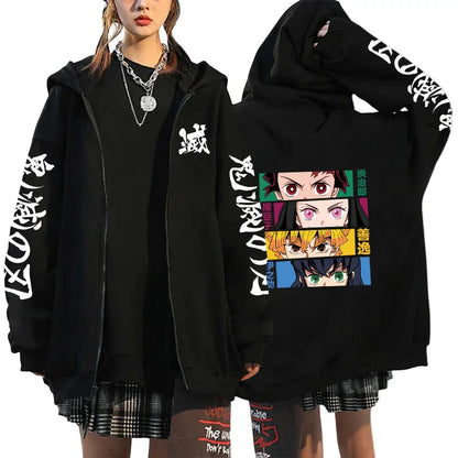 Zipper Jacket – Stylish, Demon Slayer - Eden of Clothes