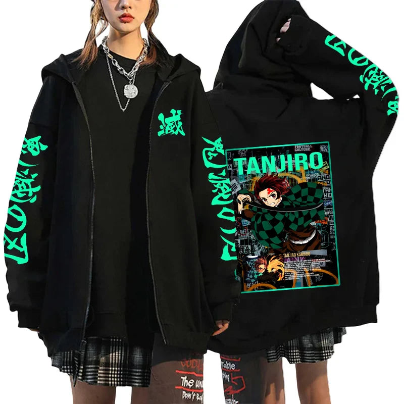 Zipper Jacket – Stylish, Demon Slayer - Eden of Clothes