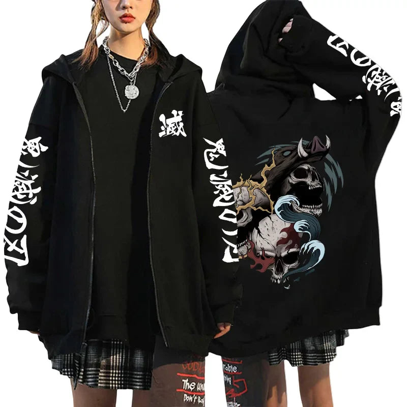 Zipper Jacket – Stylish, Demon Slayer - Eden of Clothes