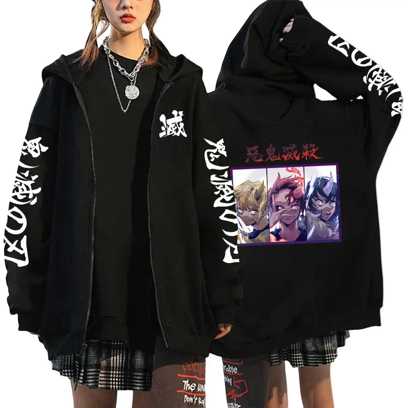 Zipper Jacket – Stylish, Demon Slayer - Eden of Clothes