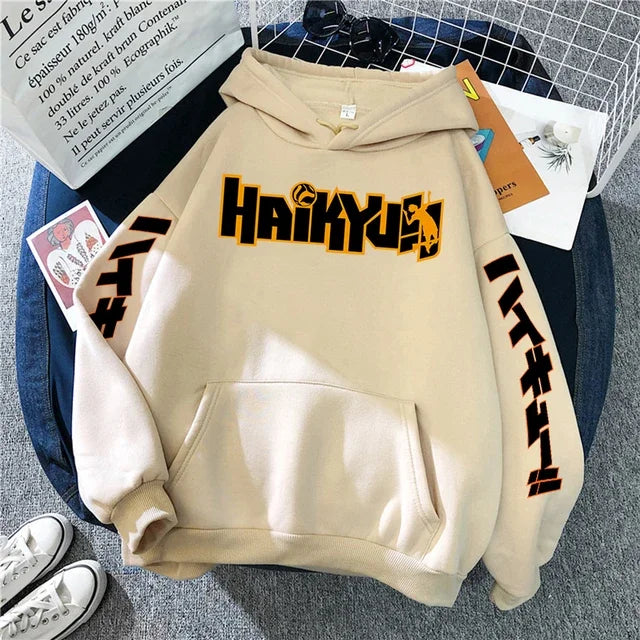 Haikyuu Hoodie – Manga Print, Anime Unisex 