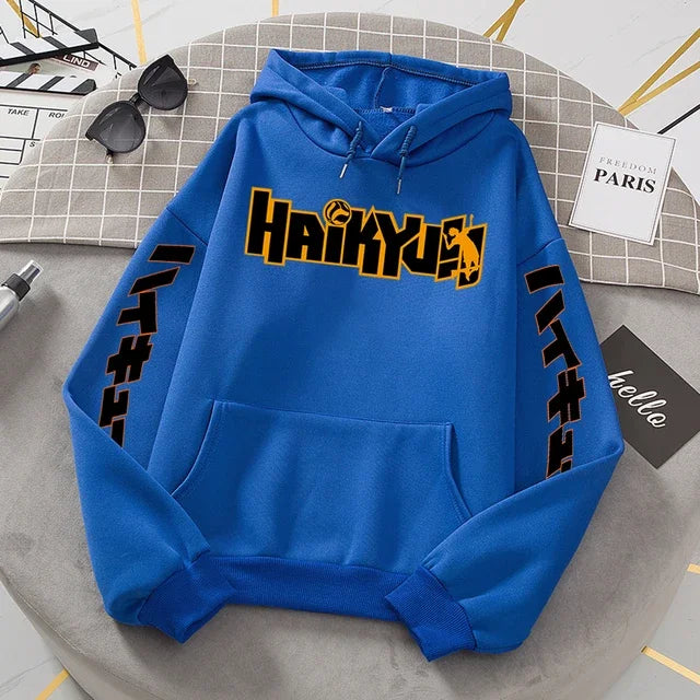 Haikyuu Hoodie – Manga Print, Anime Unisex 