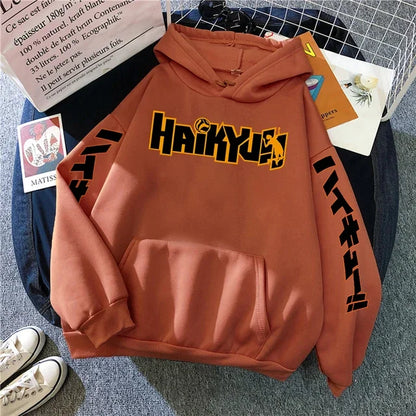 Haikyuu Hoodie – Manga Print, Anime Unisex 