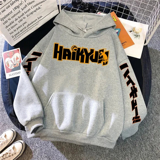 Haikyuu Hoodie – Manga Print, Anime Unisex 