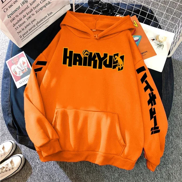 Haikyuu Hoodie – Manga Print, Anime Unisex 