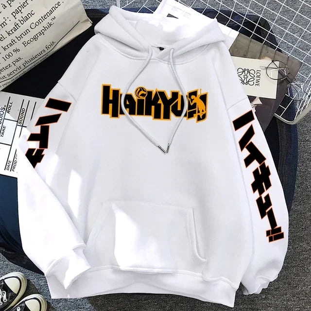 Haikyuu Hoodie – Manga Print, Anime Unisex 