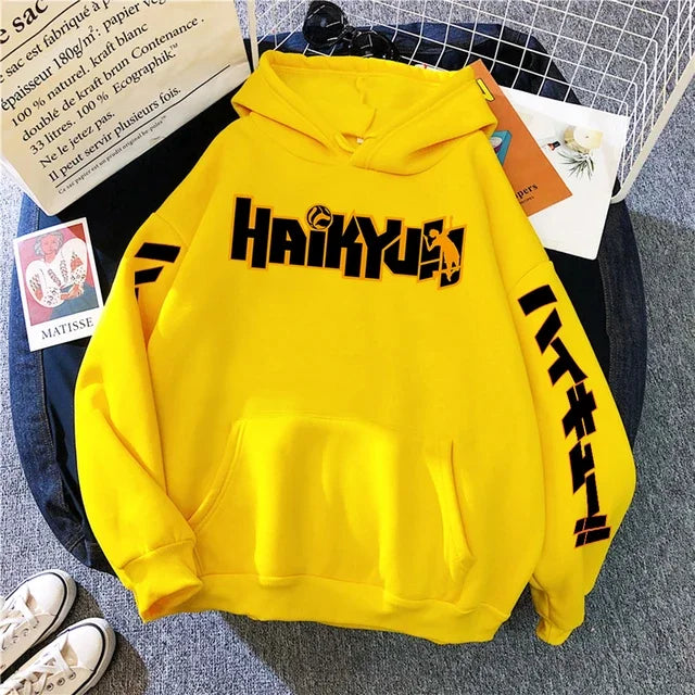 Haikyuu Hoodie – Manga Print, Anime Unisex 