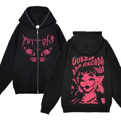 Full Zipper Hoodie – Streetwear Design, Hip Hop Style Eden of Clothes 