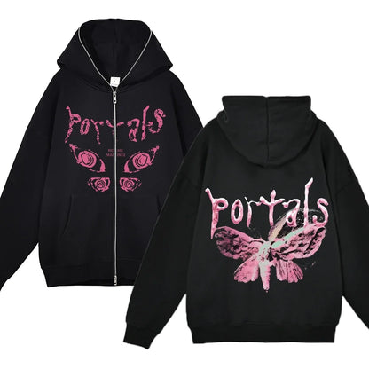 Full Zipper Hoodie – Streetwear Design, Hip Hop Style Eden of Clothes 