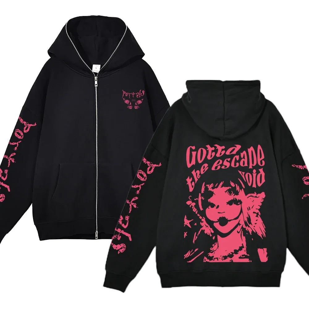 Full Zipper Hoodie – Streetwear Design, Hip Hop Style Eden of Clothes 