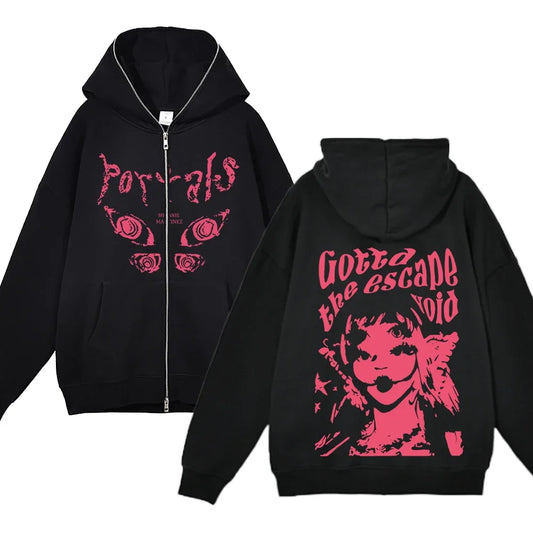Full Zipper Hoodie – Streetwear Design, Hip Hop Style Eden of Clothes 