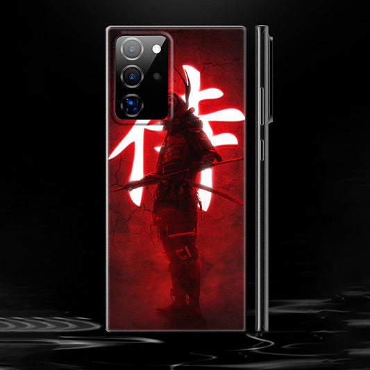 Japanese Samurai Art Phone Case – Black Design for Samsung Galaxy - Eden of Clothes