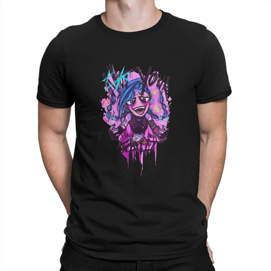 Jinx T-Shirt – Drawn Design, Arcane Style - Eden of Clothes
