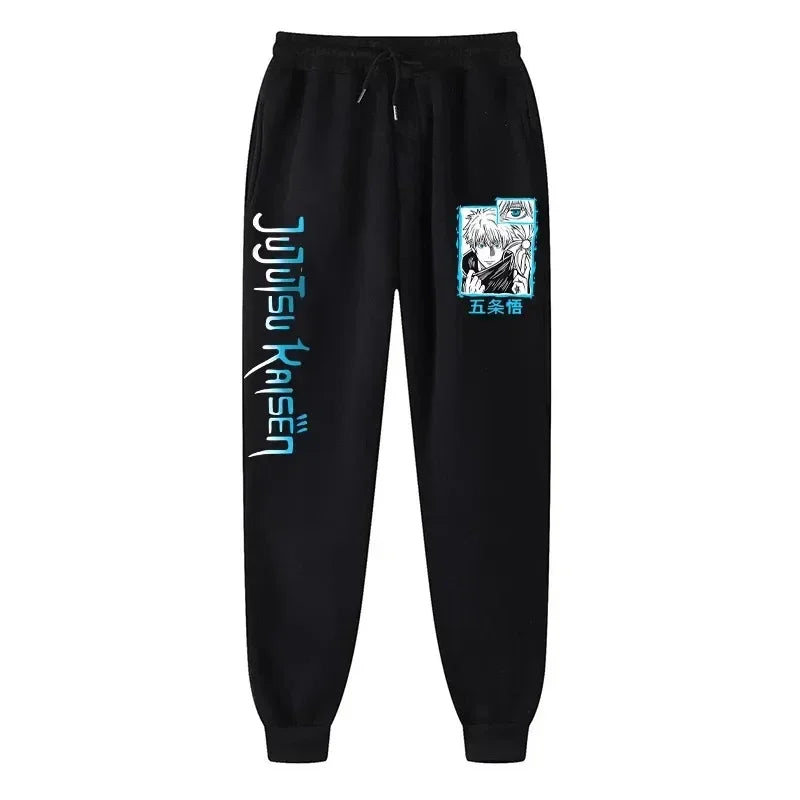 Printed Fleece Joggers – Comfortable, Jujutsu Kaisen Eden of Clothes 