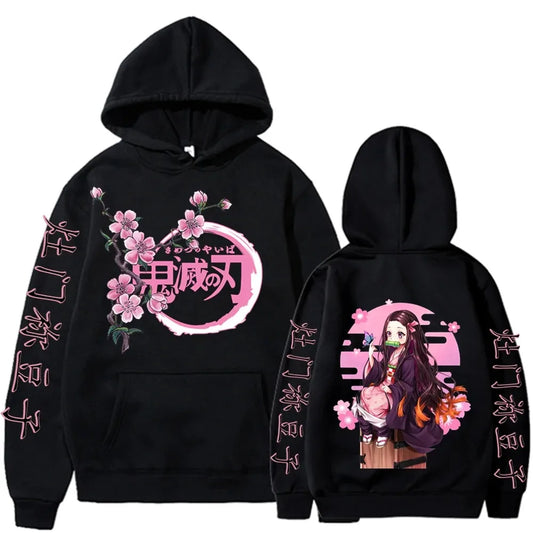 Nezuko Hoodie – Cherry Blossom Design, Demon Slayer - Eden of Clothes