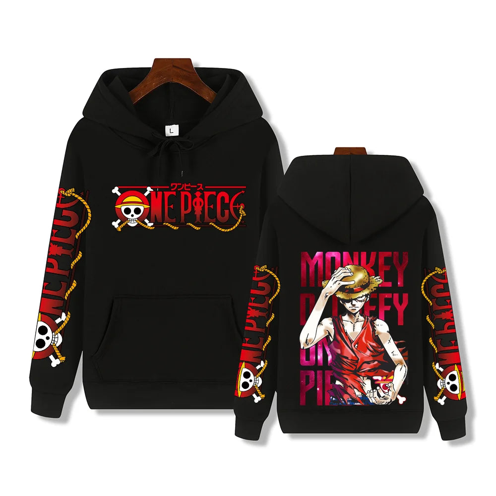Luffy Red Hoodie – Stylish Design, One Piece Eden of Clothes 