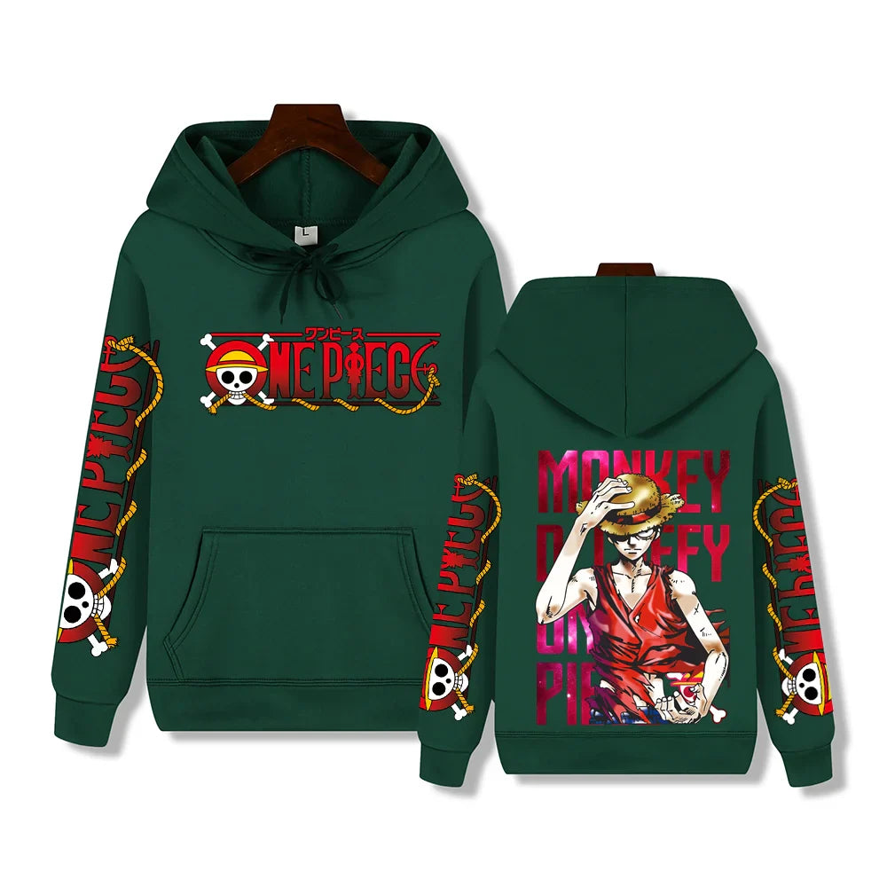 Luffy Red Hoodie – Stylish Design, One Piece Eden of Clothes 