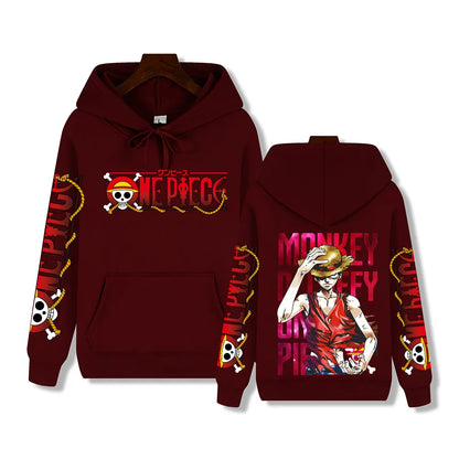 Luffy Red Hoodie – Stylish Design, One Piece Eden of Clothes 