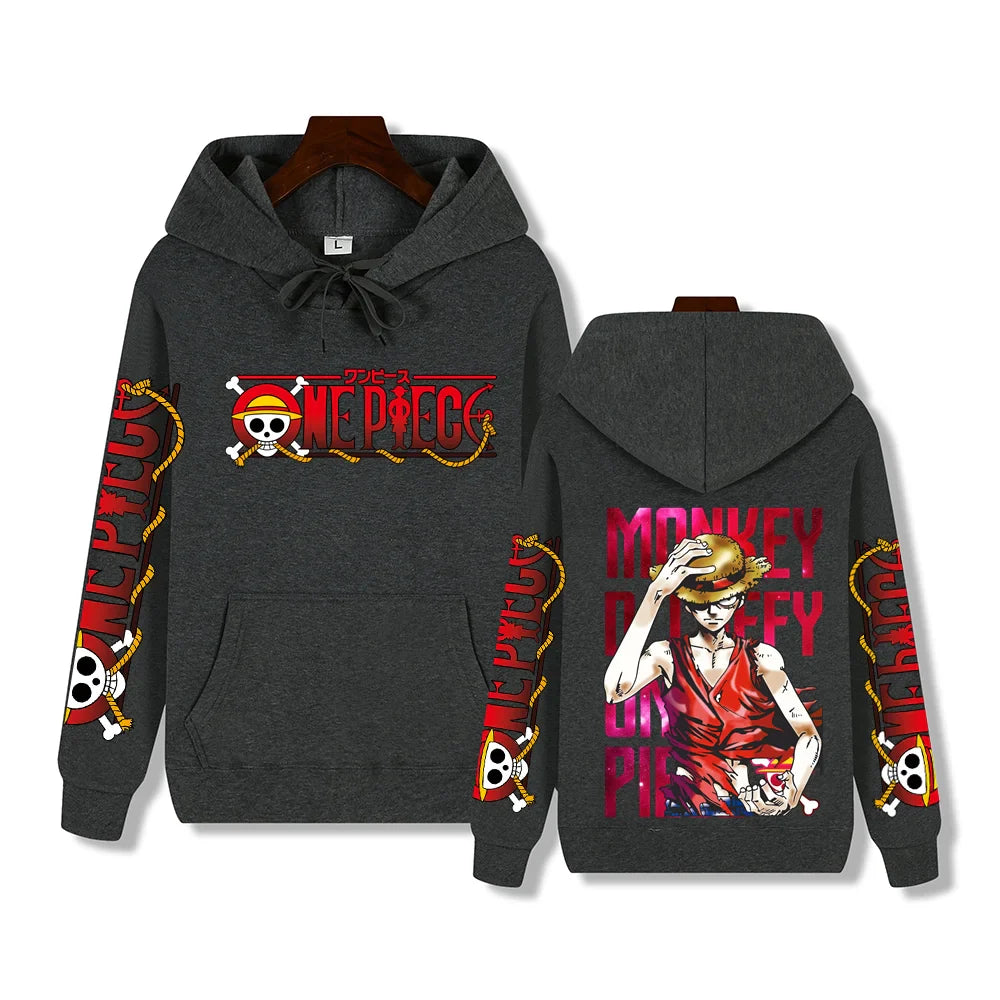 Luffy Red Hoodie – Stylish Design, One Piece Eden of Clothes 